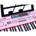 Klávesy 328-06 s mikrofónom ružové